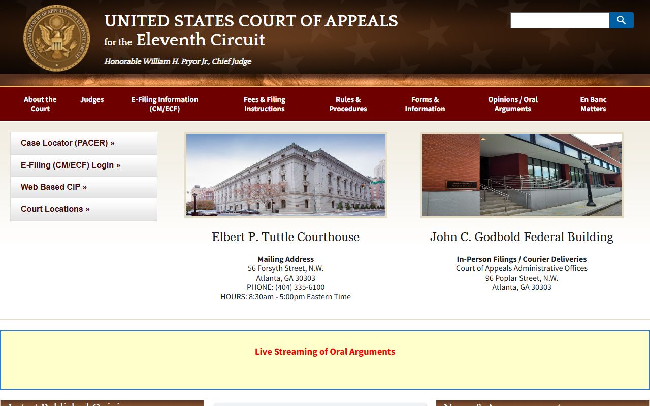 Monroe County court records Eleventh Circuit appeals access