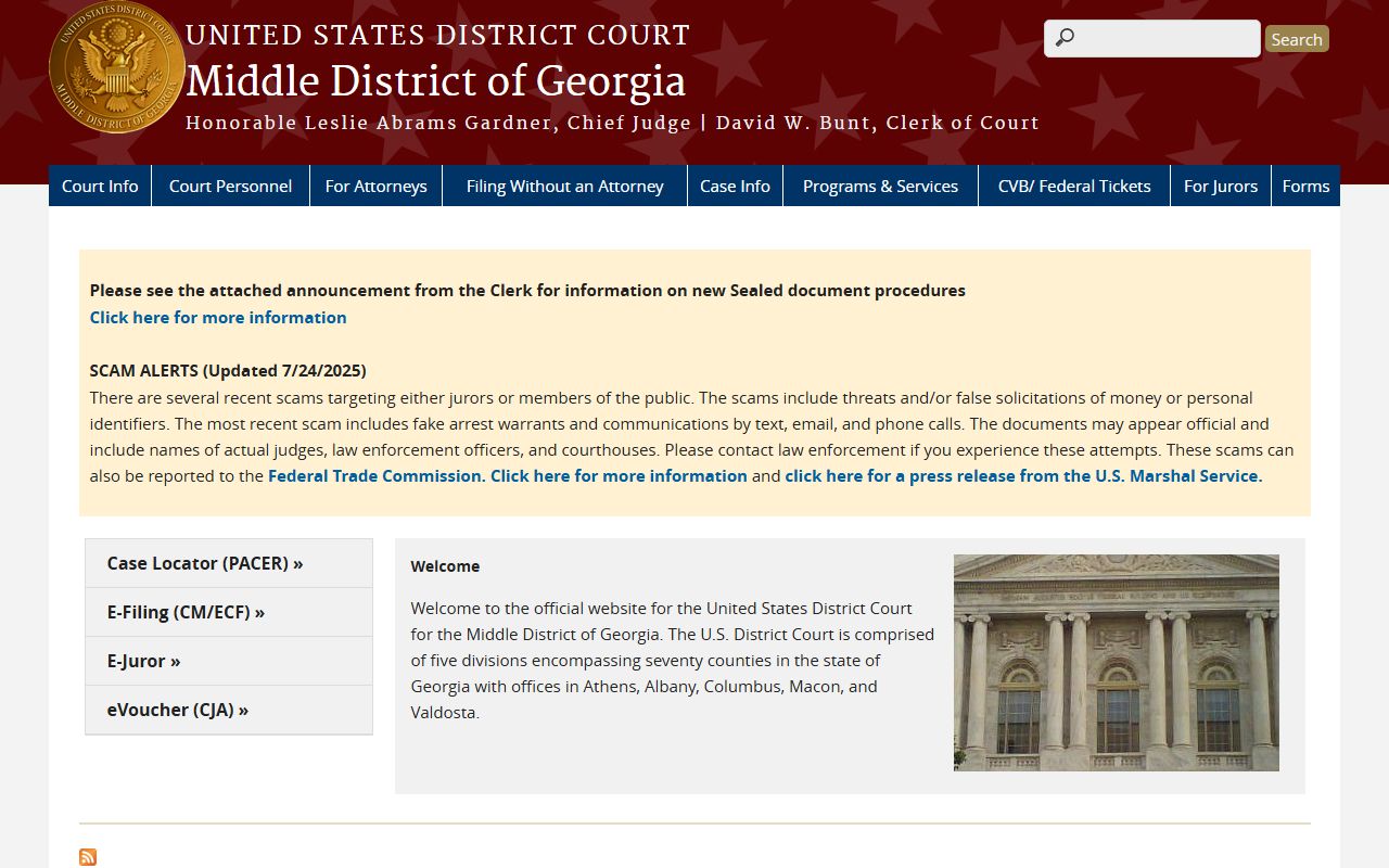 Monroe County court records Middle District of Georgia homepage