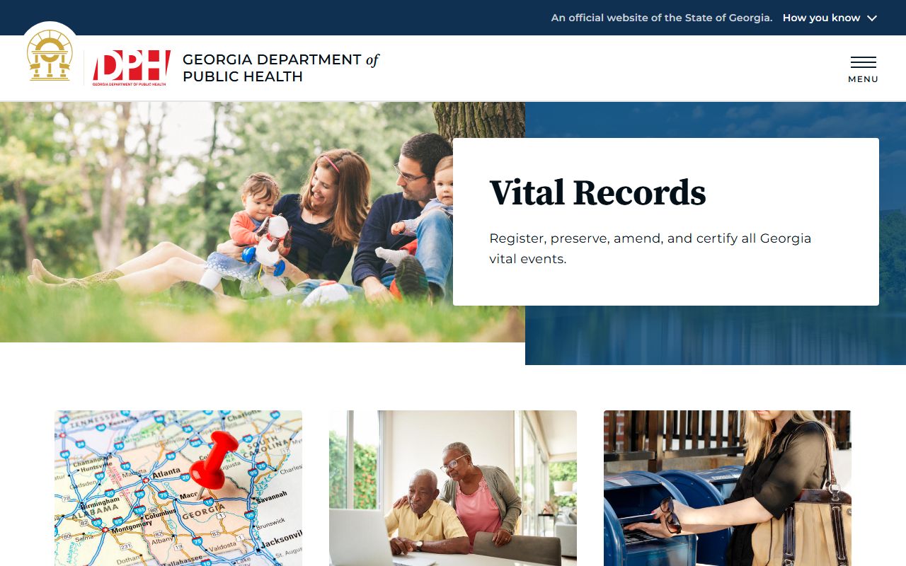 Monroe County marriage records Georgia DPH vital records page