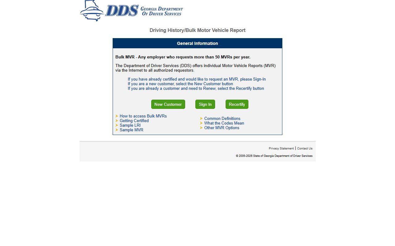 Monroe County traffic court records Georgia DDS online MVR portal